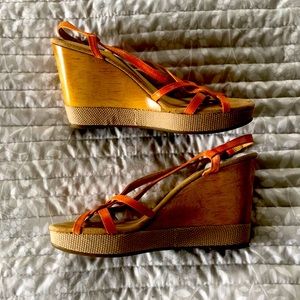 Aerosoles Vintage Strappy Platform Wedge Sandals